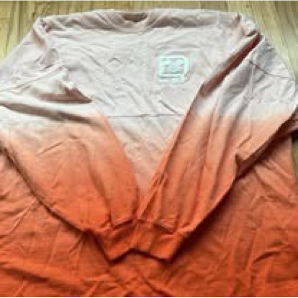 Disney Tops - Disney Ombre Long Sleeve Tee - Orange and White